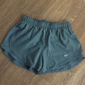 Nike Women's Green/Teal Athletic Shorts dri-fit